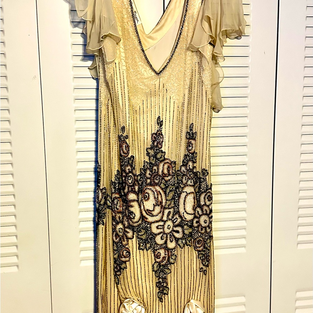 Vintage 20’s Hand Beaded Dress